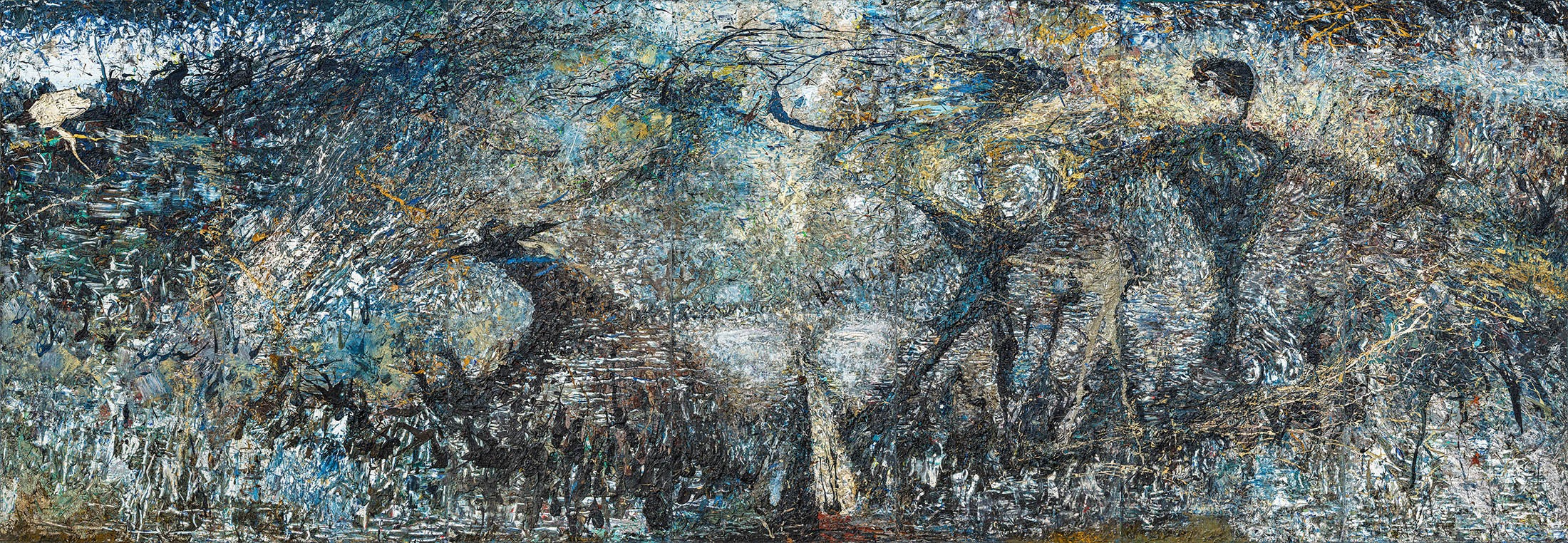Cultivation and Migration, oil painting by Xunmu Wu (Wu Xunmu)