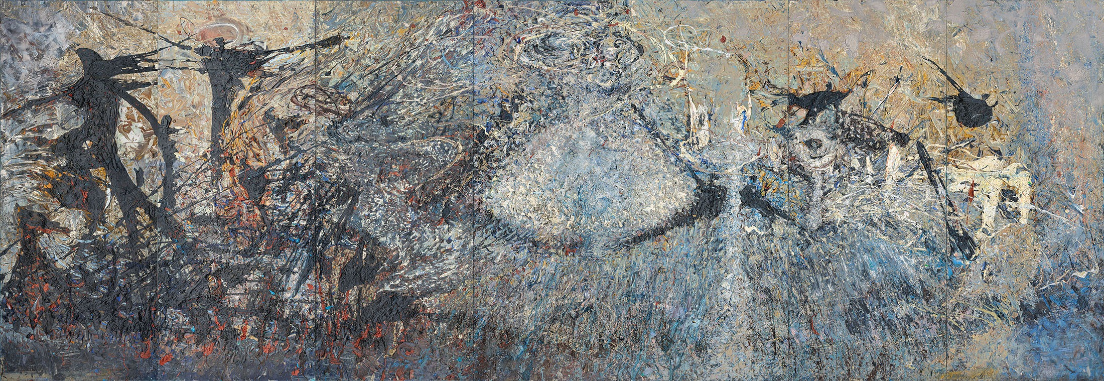 The Visitor from Beyond, oil painting by Xunmu Wu (Wu Xunmu)